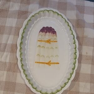 Vintage Ceramic Asparagus Serveware Platter